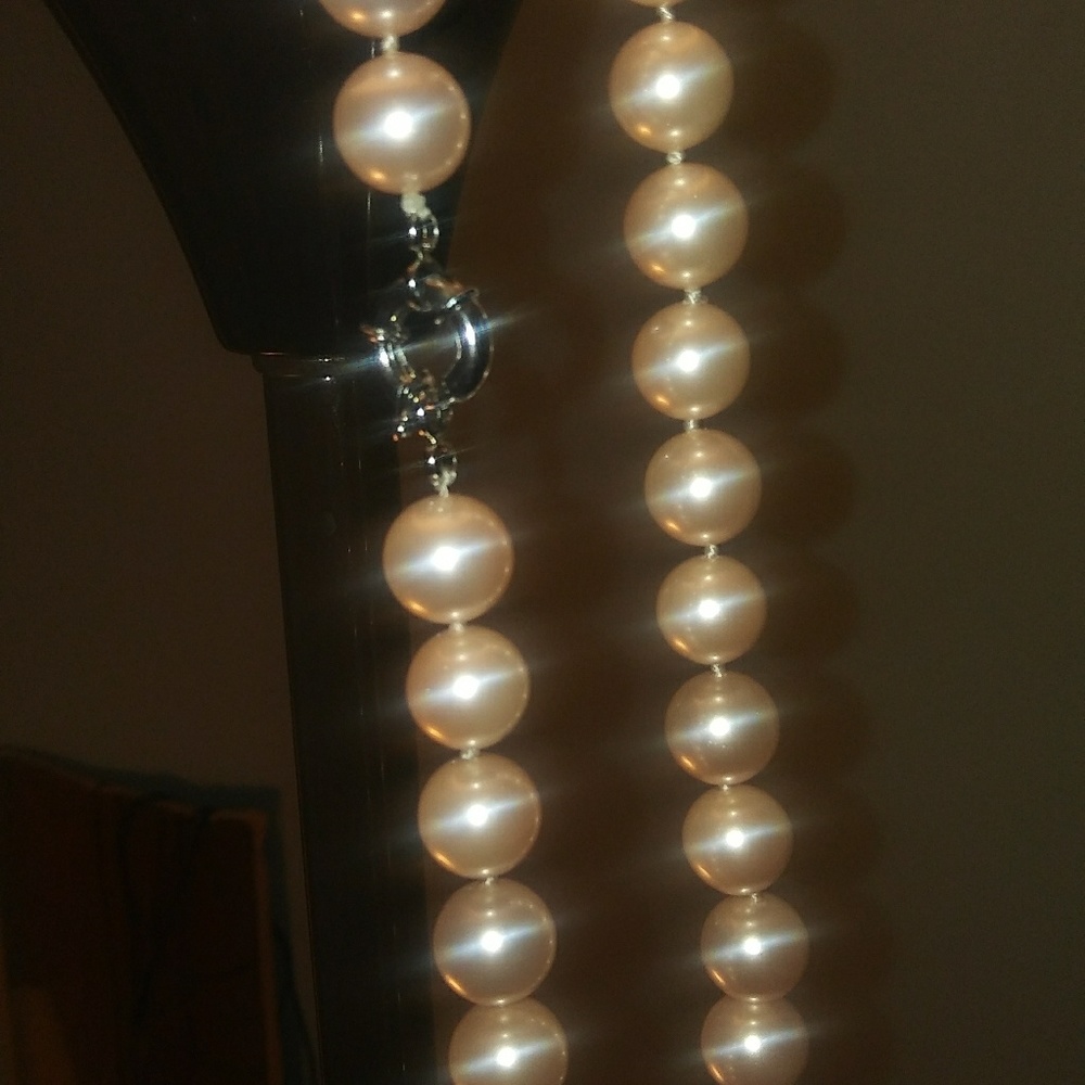 Pink South Sea pearl necklace